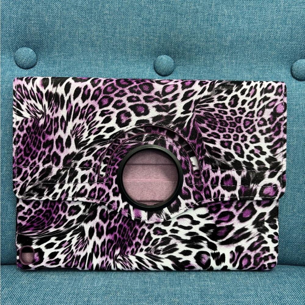 Purple Leopard Print Tablet Case for IPAD 5 or 6 (9.7 inch screen)